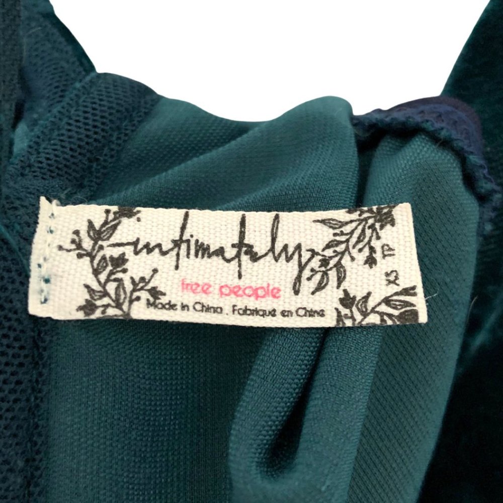 Free People Floral Velvet & Sheer Maxi Dress - Picture 4 of 5